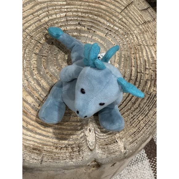 Jellycat Little Puff Sapphire Dragon Plush Blue Small Jelly Cat Stuffed Animal - Picture 6 of 9